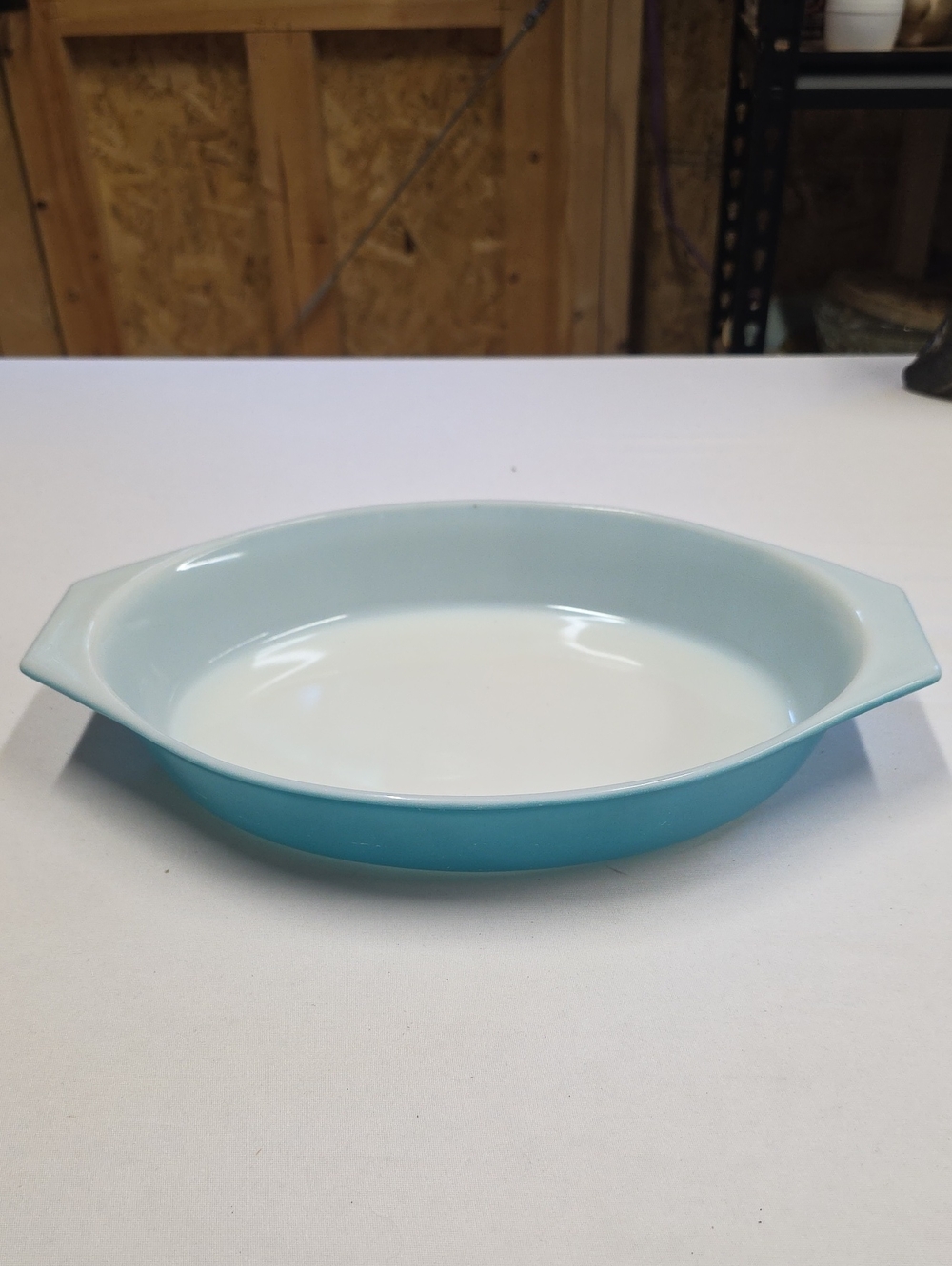 Vintage Pyrex Turquoise Oval Casserole Dish 1 1/2 Quart